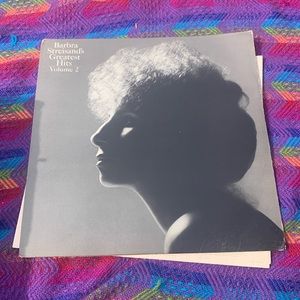 Barbra Streisand Greatest Hits volume 2. Vinyl. Vintage sleeve with lyrics